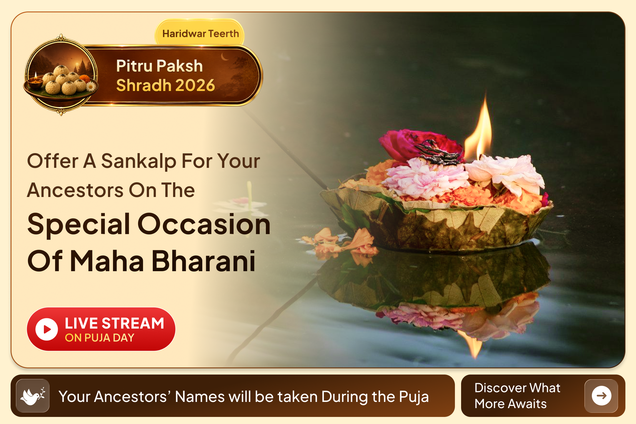 Haridwar Pitru Dosh Shanti Mahapuja, Ganga Aarti and Brahmin Bhojan