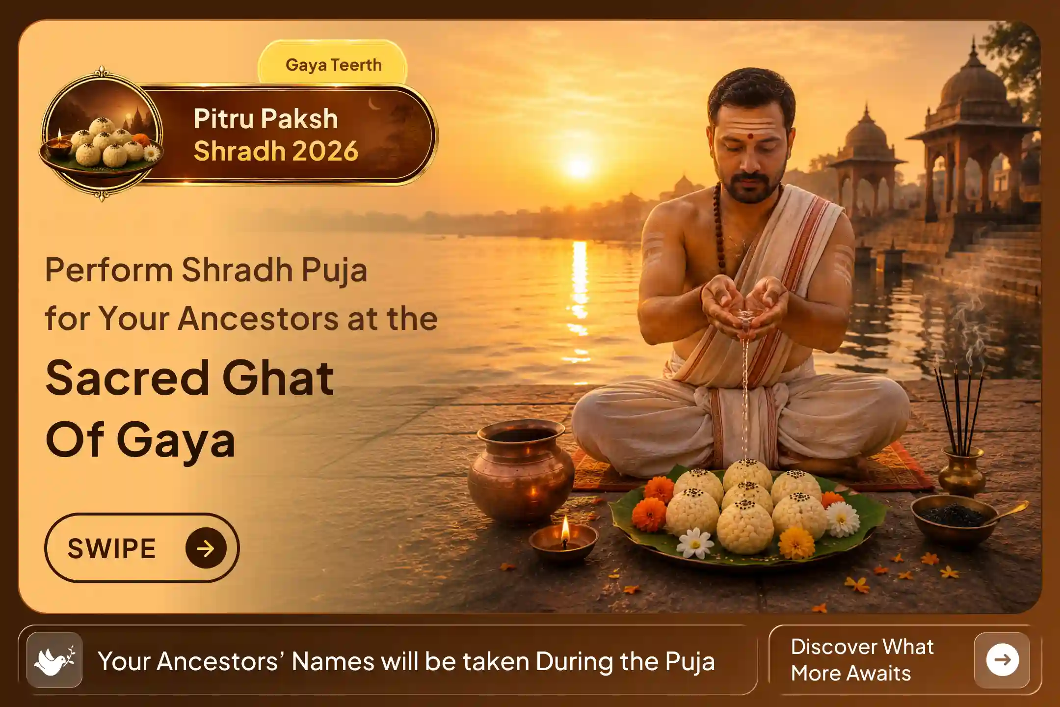 Pratipada Pitru Shradh Pujan and Brahman Bhojan Seva